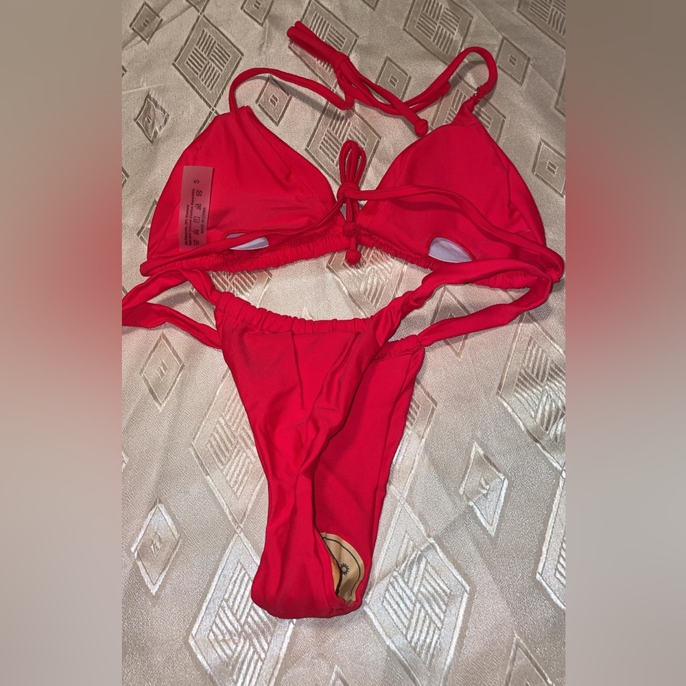 Red Bikini Set - Picture 2 of 3